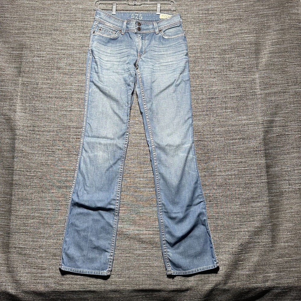 575 Los Angeles Jeans Women's Size 29x33 Blue Penny Distressed